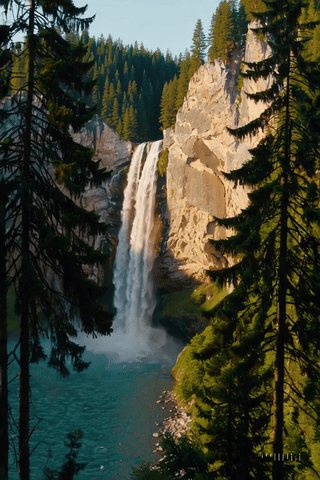 Majestic Waterfall Symphony